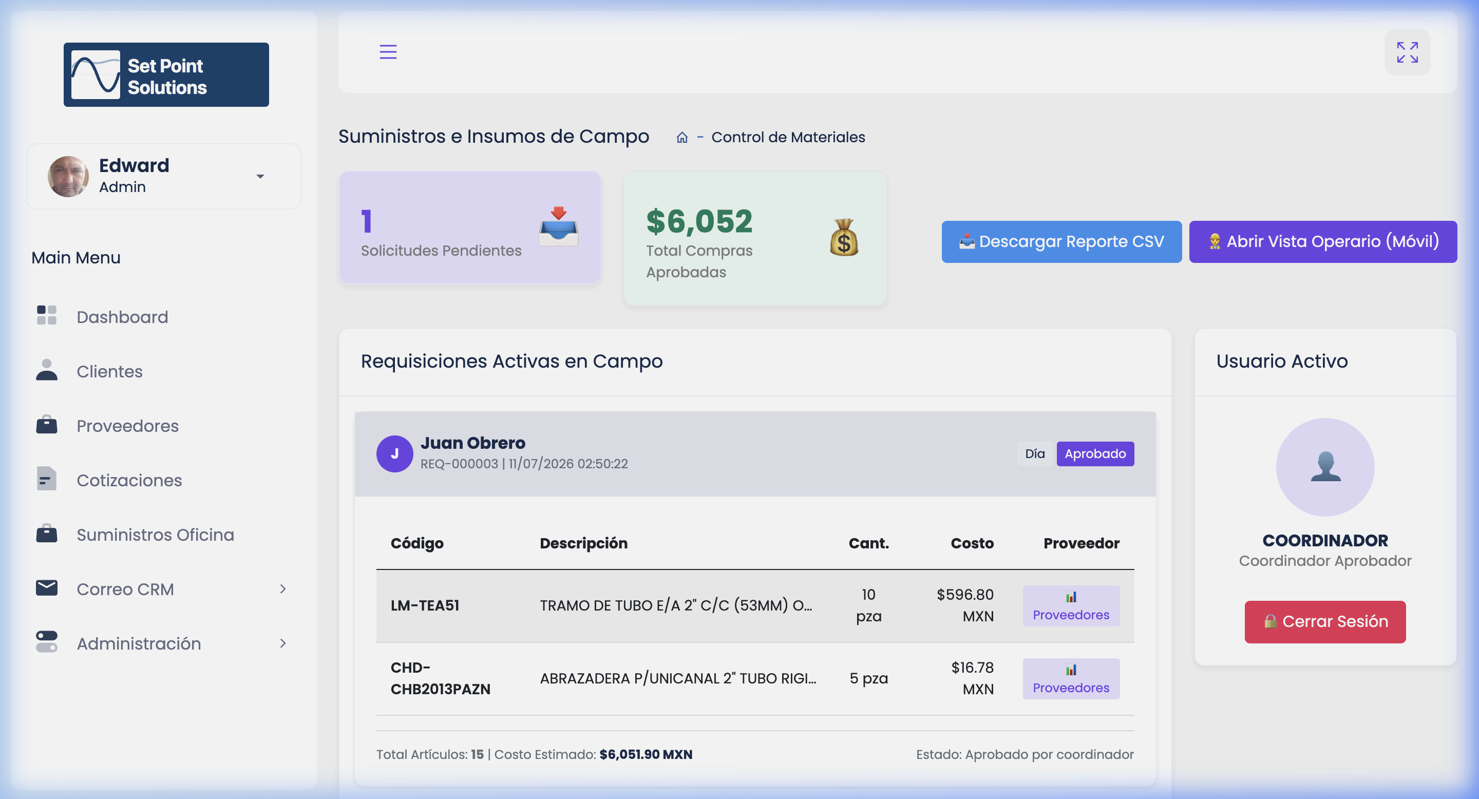 Aprobado en Oficina