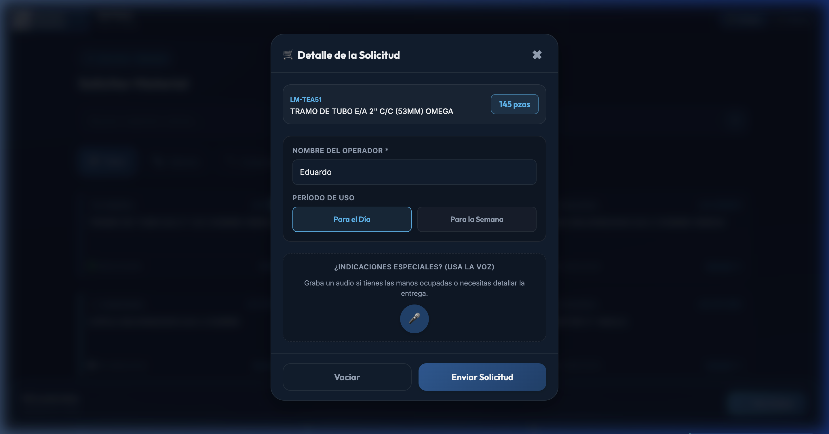 Modal de Cotización
